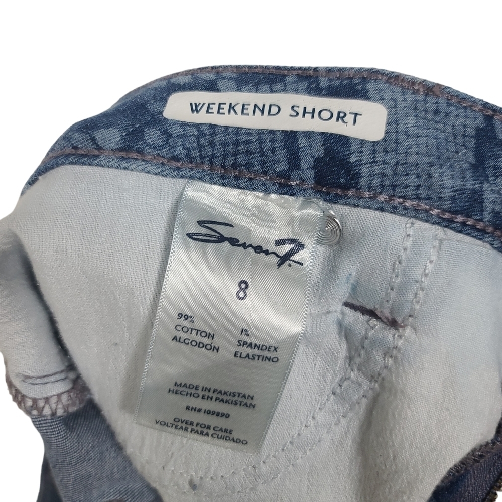 Seven7 Blue Python Indigo Snakeskin Print Denim W… - image 8